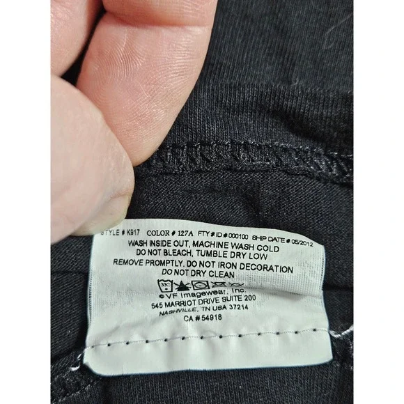 NFL Team Apparel New Orleans Saints 2012 Schedule T-Shirt Mens Large Black K917 - Picture 6 of 9